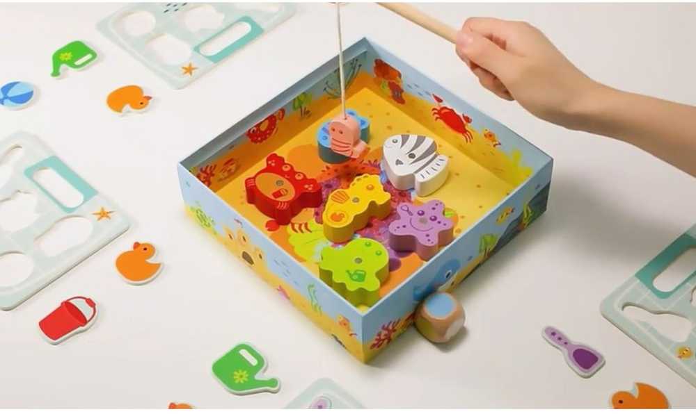 Tooky Toys Medinis žaidimas Žvejyba TOOKY TOY
