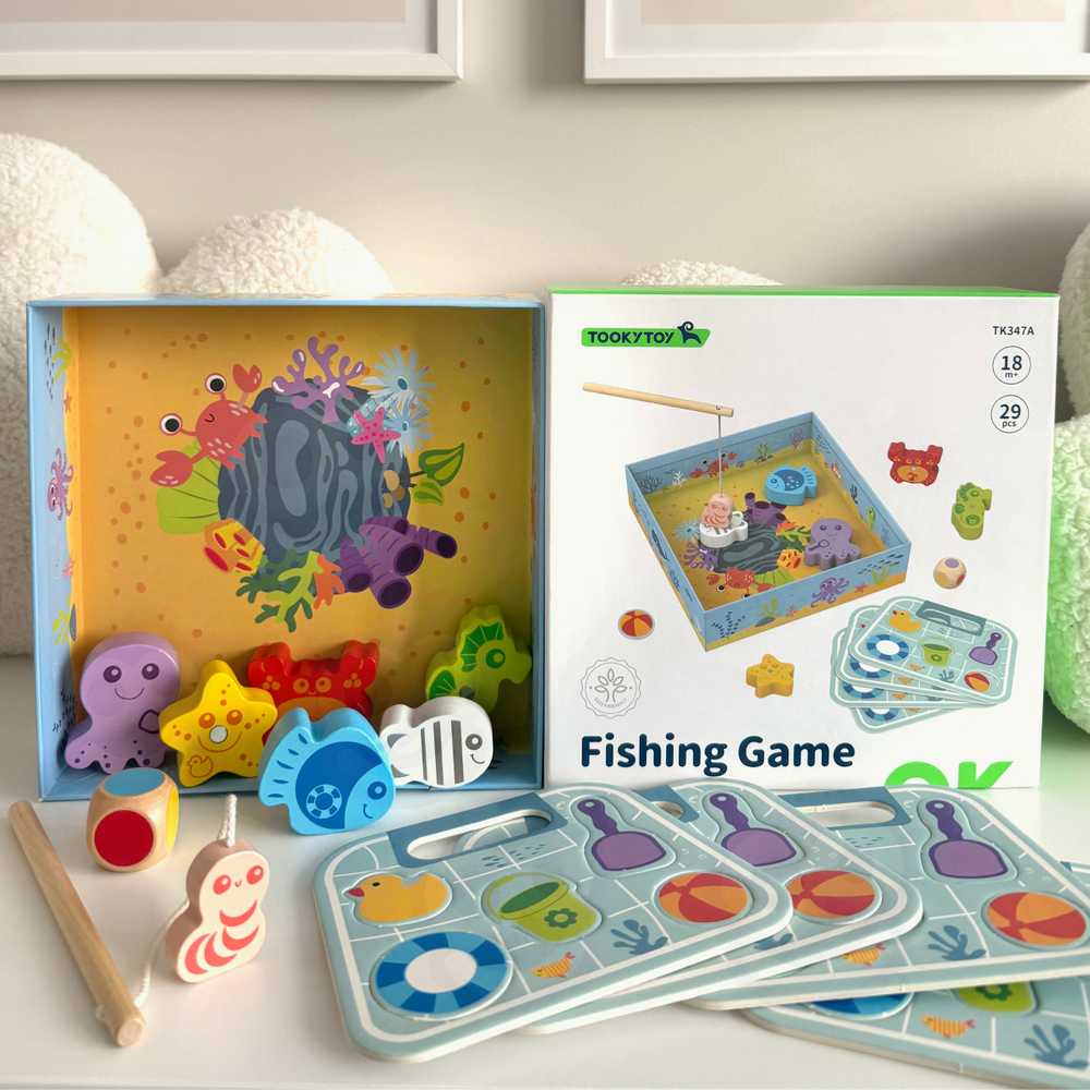 Tooky Toys Medinis žaidimas Žvejyba TOOKY TOY