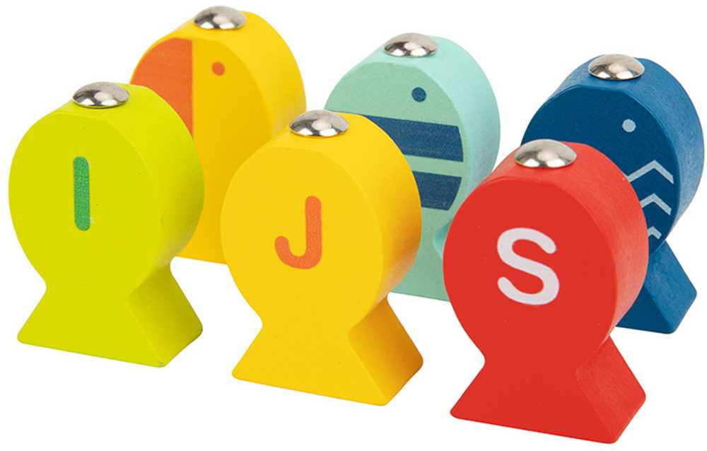 Tooky Toys Tooky Toy Wooden Game Fishing Learning Letters 29 pcs.