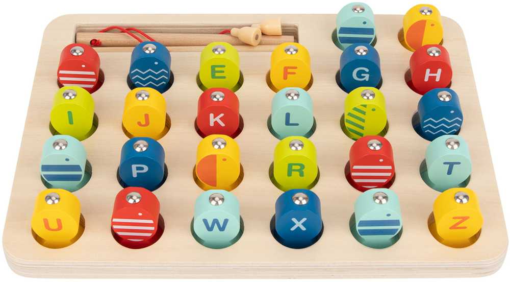 Tooky Toys Tooky Toy Wooden Game Fishing Learning Letters 29 pcs.