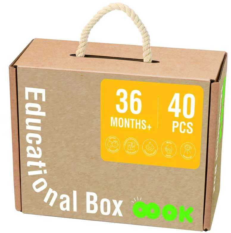 Tooky Toys Tooky Toy Edukacinė Dėžutė Montessori Žaidimas 6w1 3 metų ir vyresniems