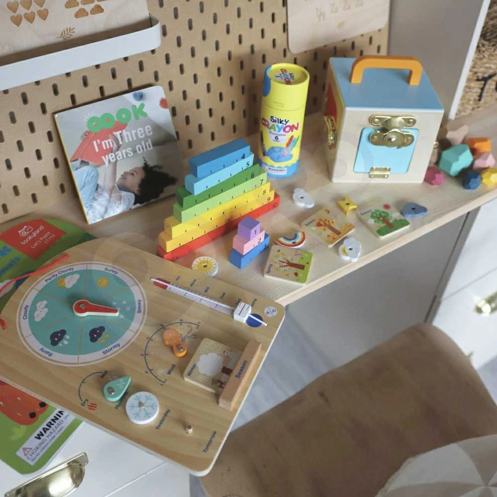 Tooky Toys Tooky Toy Edukacinė Dėžutė Montessori Žaidimas 6w1 3 metų ir vyresniems