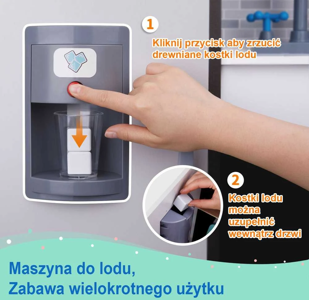 Tooky Toys Medinė TOOKY TOY virtuvėlė su priedais