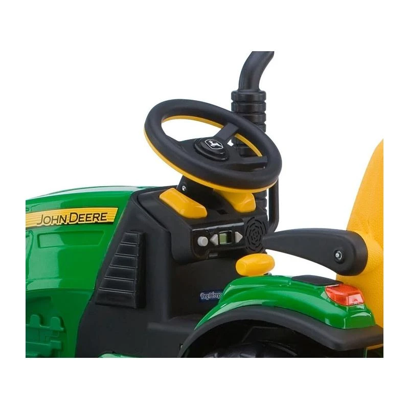 Traktorius Peg Perego John Deere Power Pull akumuliatorius su priekaba