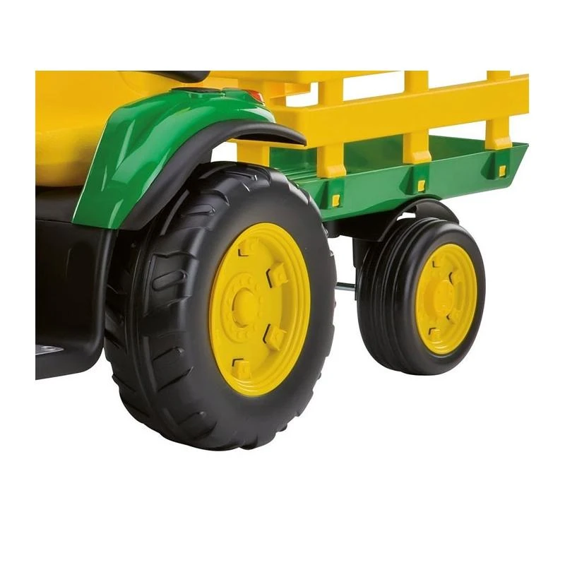 Traktorius Peg Perego John Deere Power Pull akumuliatorius su priekaba