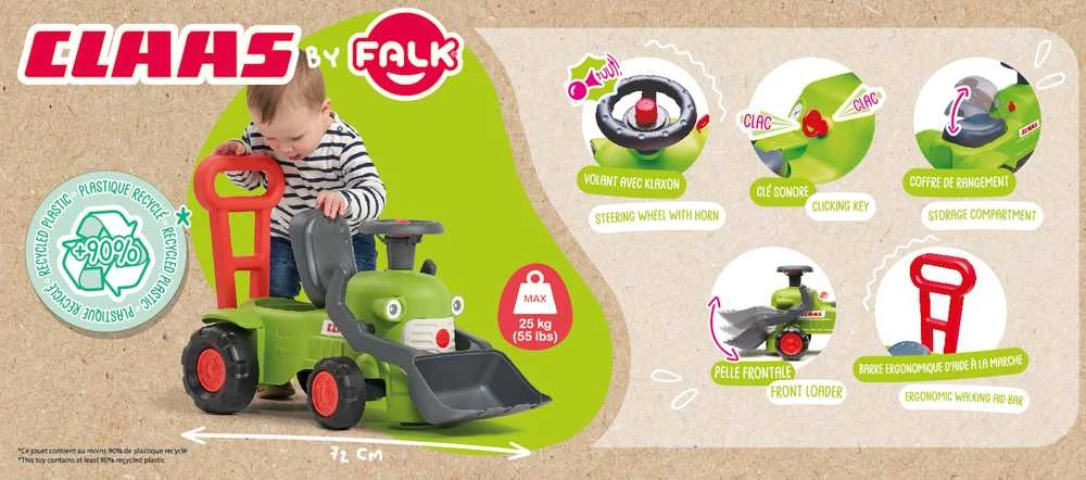 FALK Traktorius su Prikabomu Priekaba ir Kaušu