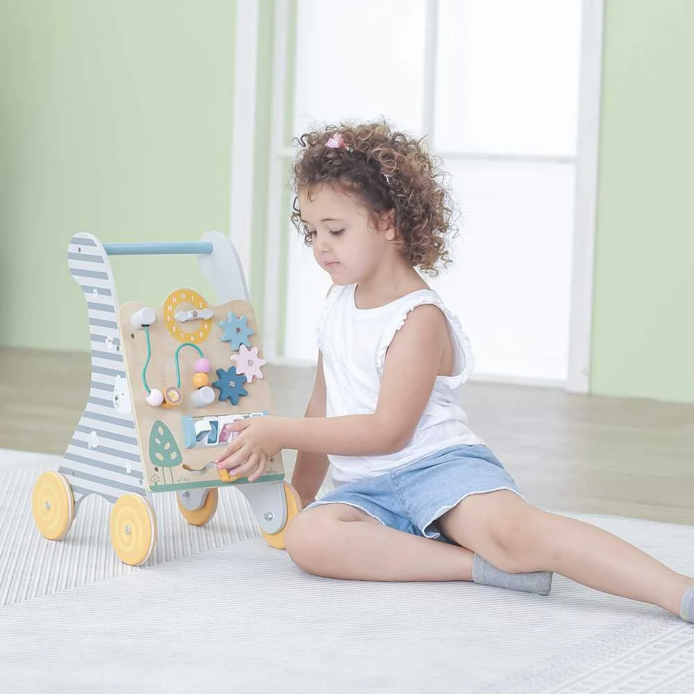 Viga Toys Vaikiškas Edukacinis Pchachas - Medinis Kelių Žaislas su Formų Atitikimo Funkcija