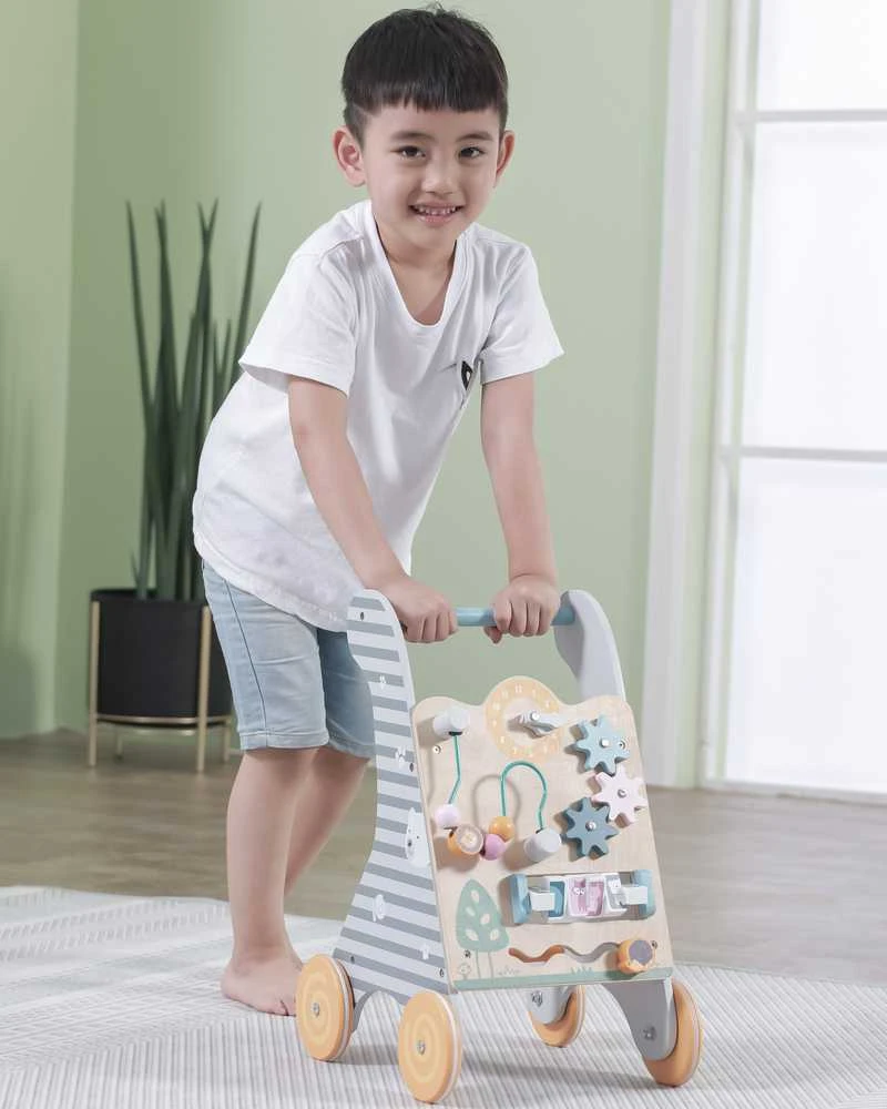Viga Toys Vaikiškas Edukacinis Pchachas - Medinis Kelių Žaislas su Formų Atitikimo Funkcija
