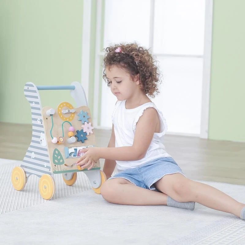 Viga Toys Vaikiškas Edukacinis Pchachas - Medinis Kelių Žaislas su Formų Atitikimo Funkcija