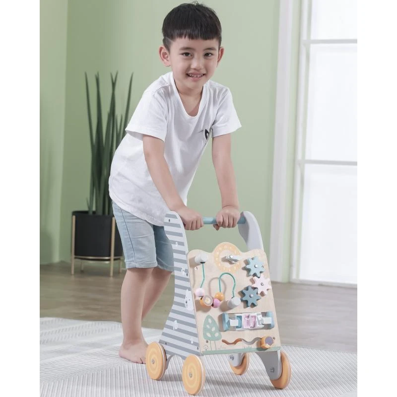 Viga Toys Vaikiškas Edukacinis Pchachas - Medinis Kelių Žaislas su Formų Atitikimo Funkcija