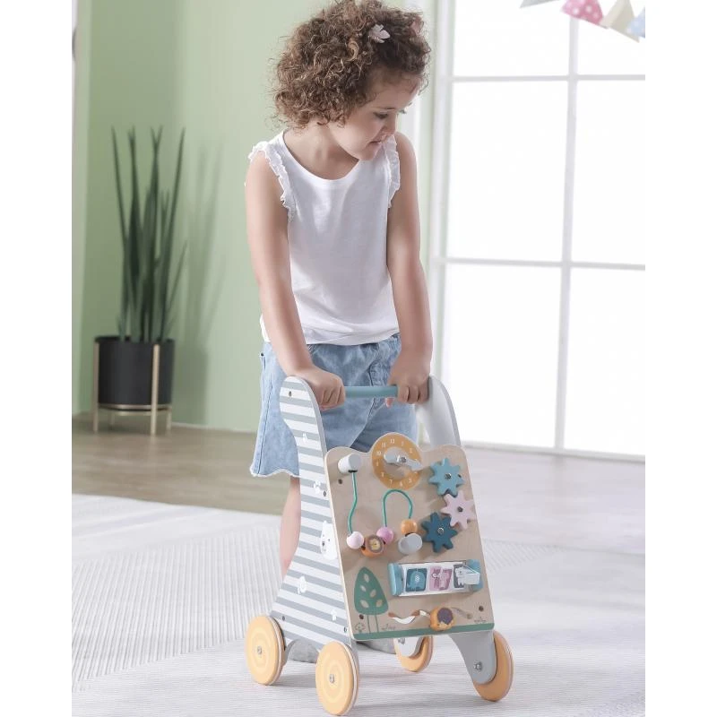 Viga Toys Vaikiškas Edukacinis Pchachas - Medinis Kelių Žaislas su Formų Atitikimo Funkcija