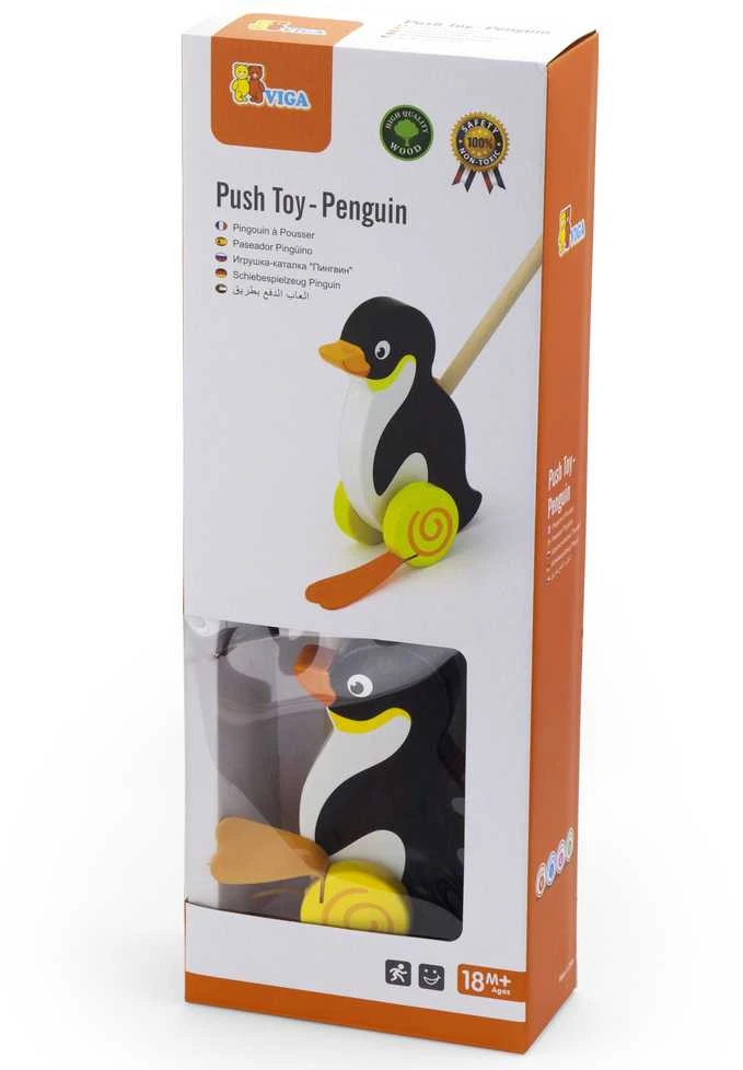 Viga Toys Wooden Penguin Pusher