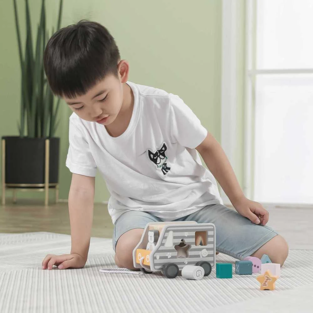 Viga Toys Medinis automobilis, kad patrauktų viga žaislus