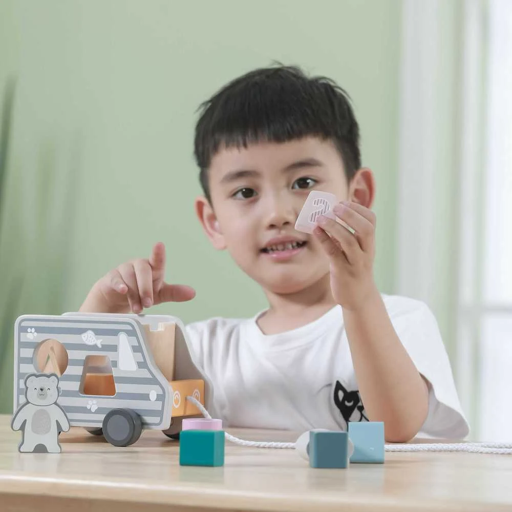 Viga Toys Medinis automobilis, kad patrauktų viga žaislus