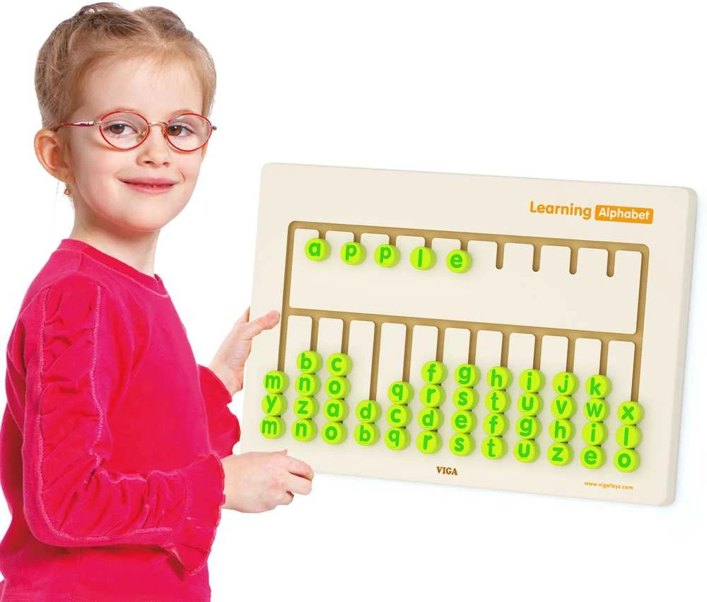 Viga Toys Edukacinė Lenta Alfabetui Mokytis