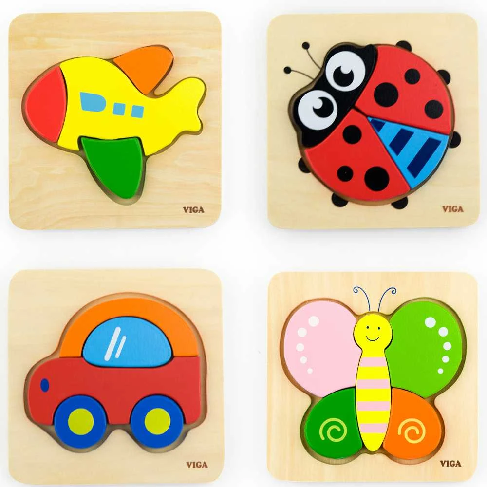 Dėlionė Viga Toys VIGA Baby's First Wooden Puzzle Teddy Bear