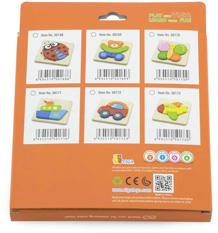 Dėlionė Viga Toys VIGA Baby's First Wooden Puzzle Teddy Bear