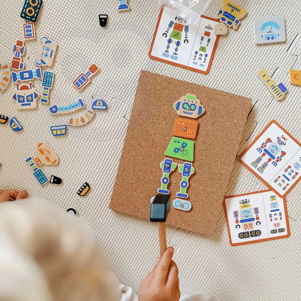 Viga Toys Medinė Priešgaisrinė Statyba 45 elementai