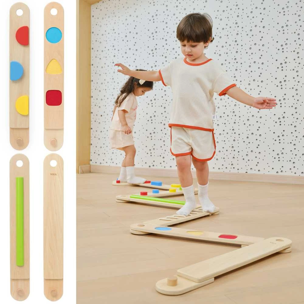 Viga Toys Medinis sensorinis balansavimo takelis VIGA