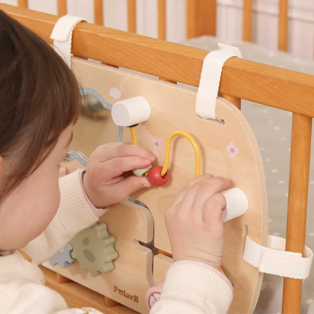 Classic World Medinė Montessori lavinamoji lentelė VIGA daugiafunkcis atradimų stendas mažyliams