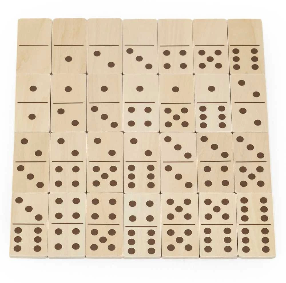 Viga Toys VIGA medinis domino 2in1 Gyvūnai ir skaičiai