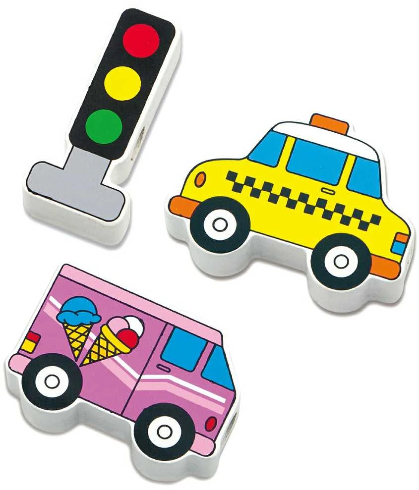 Viga Mediniai Žaislai Rustino Blokai Automobiliai