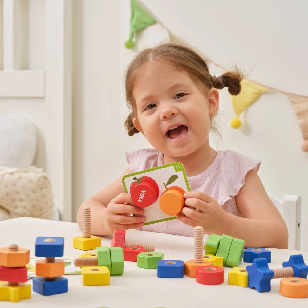 Viga Toys VIGA Educational Set Nuts and Bolts 30 pcs.