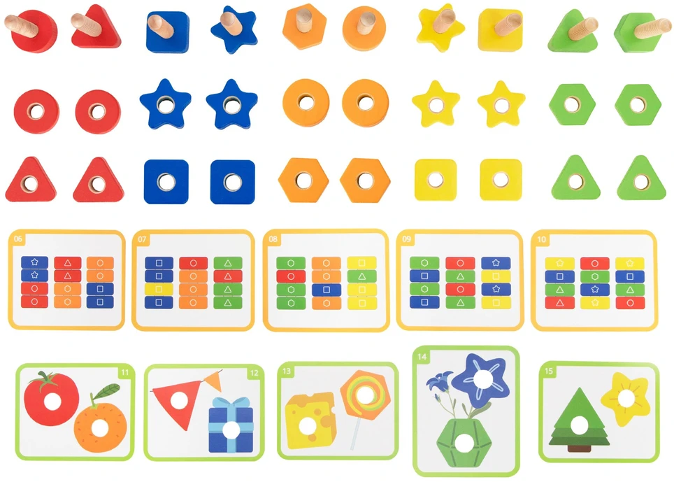 Viga Toys VIGA Educational Set Nuts and Bolts 30 pcs.