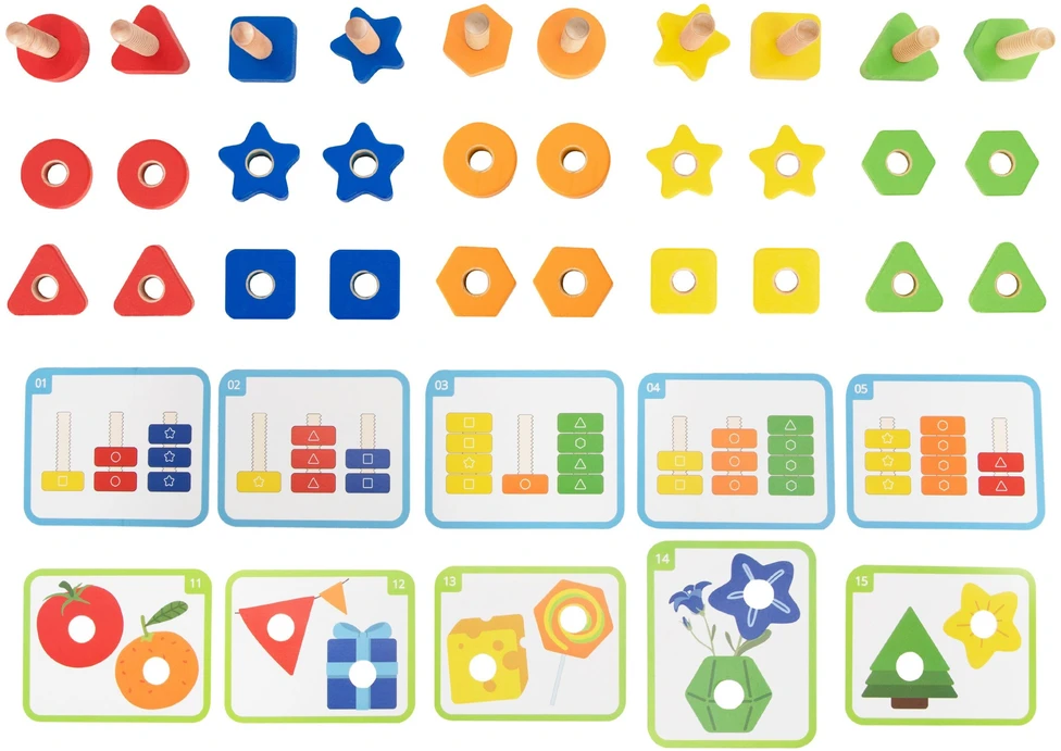 Viga Toys VIGA Educational Set Nuts and Bolts 30 pcs.