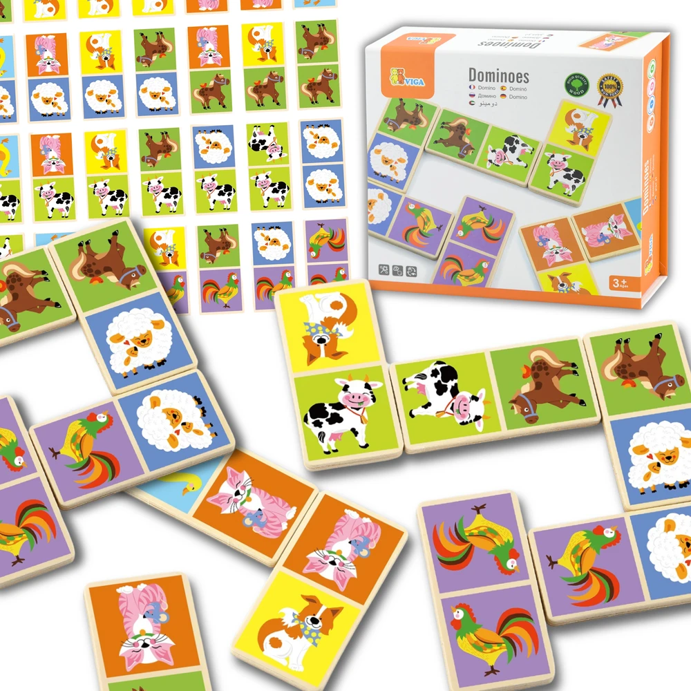 „Domino Farma Viga Toys“ medinis žaidimas