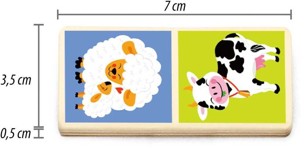 „Domino Farma Viga Toys“ medinis žaidimas