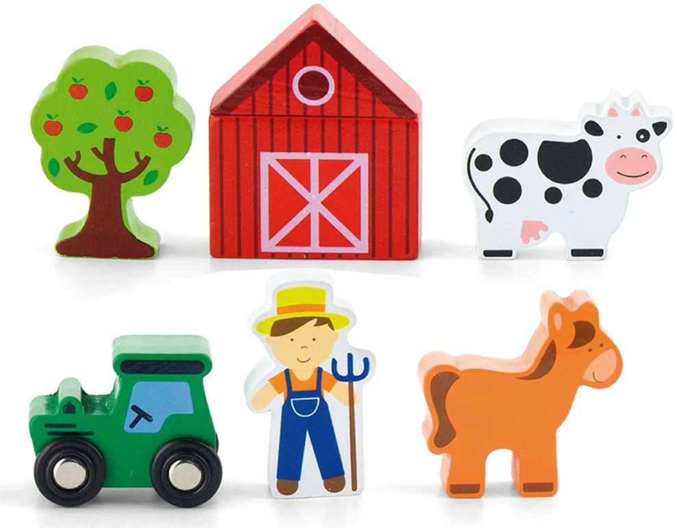 „Viga Farm 6“ medinės figūrėlės