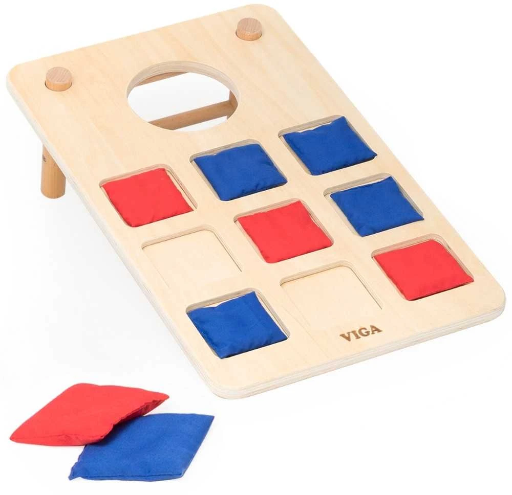 Viga Toys VIGA medinis kryžiukų-nuliukų žaidimas
