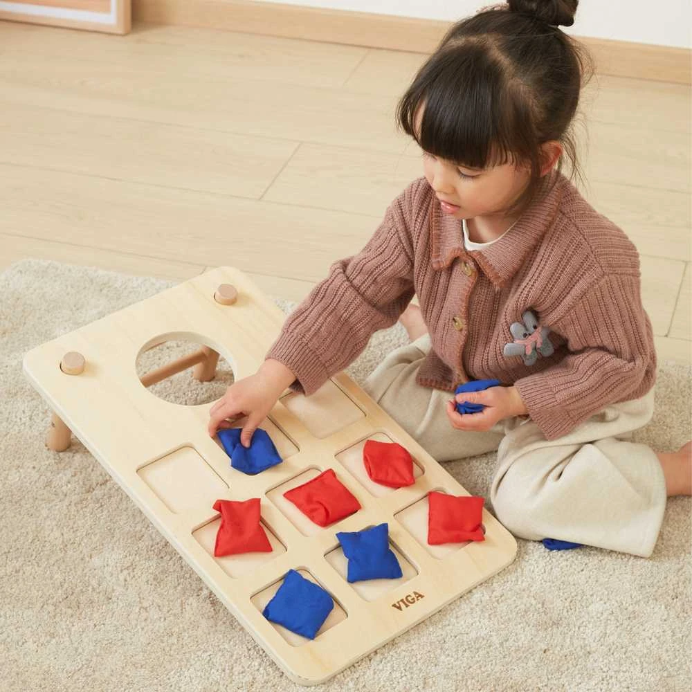 Viga Toys VIGA medinis kryžiukų-nuliukų žaidimas