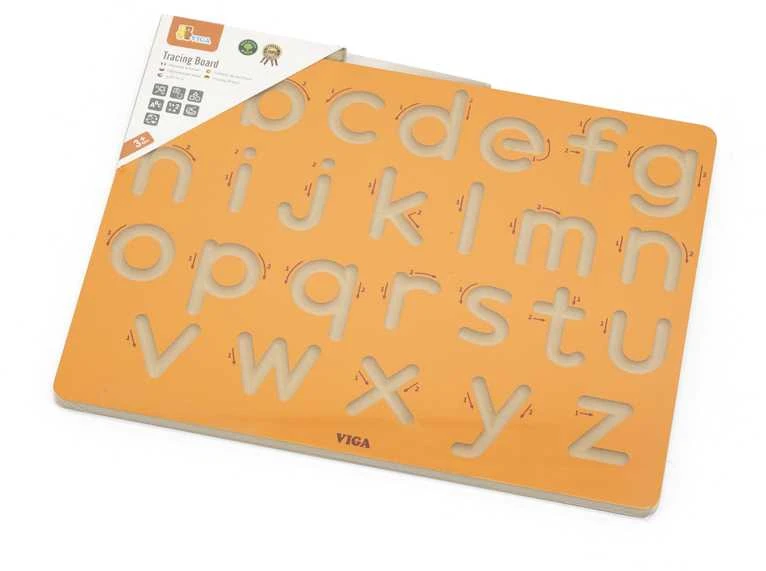 Viga Toys VIGA Grafomotorinė lenta Mažosios raidės Rašymo mokymui