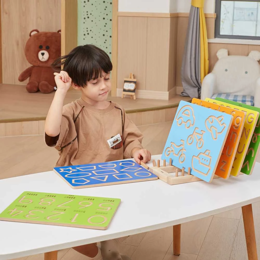 Viga Toys VIGA Grafomotorinė lenta Mažosios raidės Rašymo mokymui