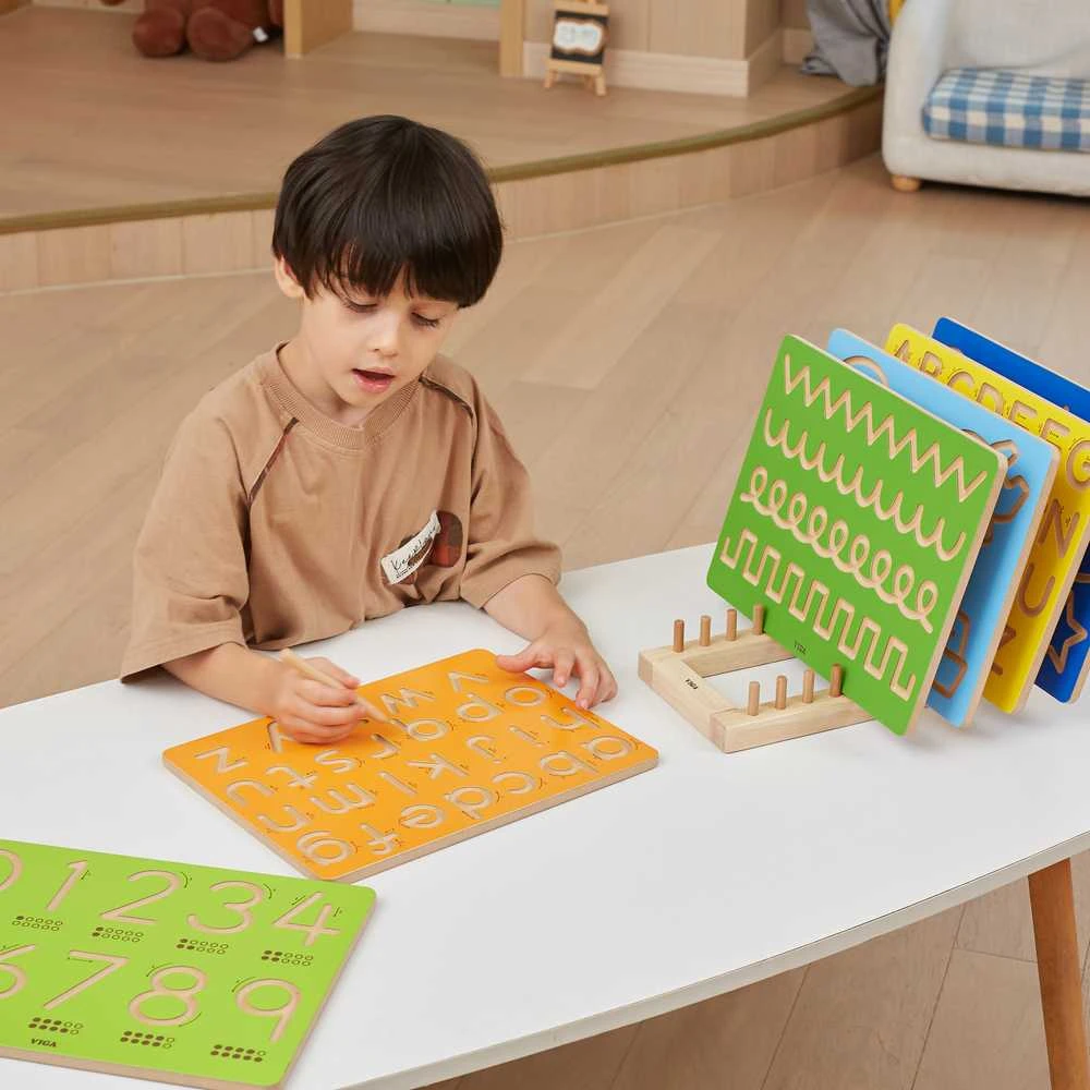 Viga Toys VIGA Grafomotorinė lenta Mažosios raidės Rašymo mokymui