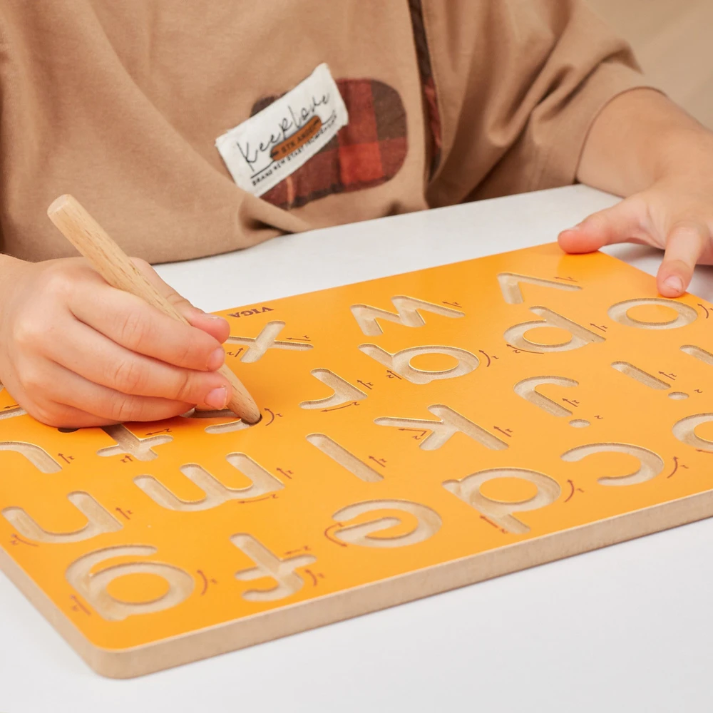 Viga Toys VIGA Grafomotorinė lenta Mažosios raidės Rašymo mokymui