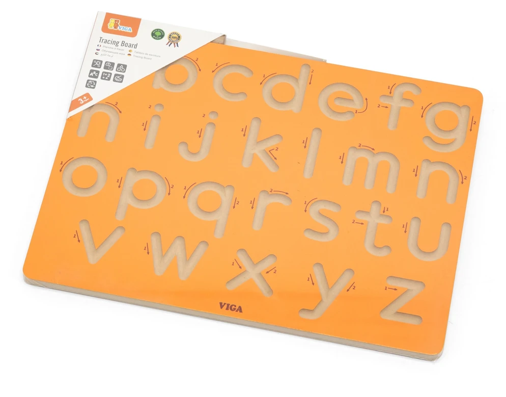 Viga Toys VIGA Grafomotorinė lenta Mažosios raidės Rašymo mokymui