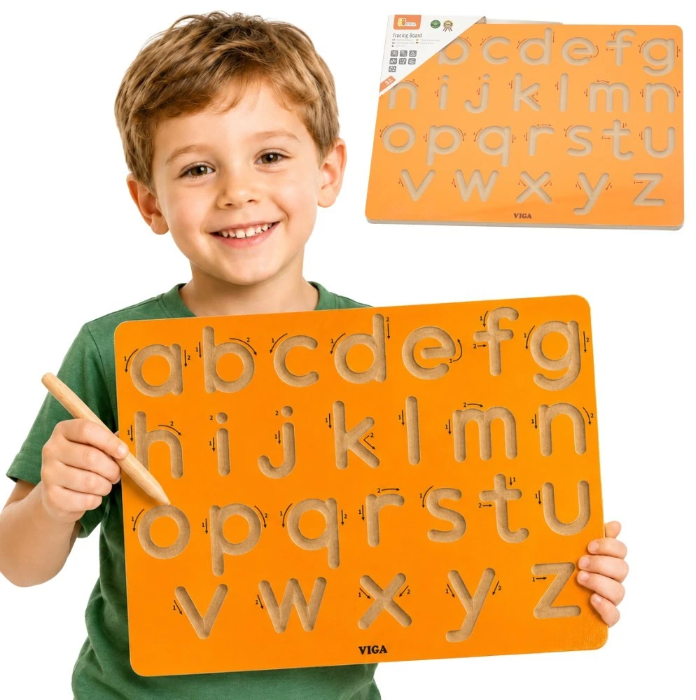 Viga Toys VIGA Grafomotorinė lenta Mažosios raidės Rašymo mokymui