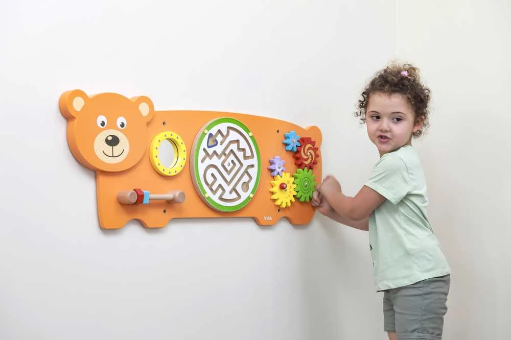 Viga Toys Medinis Manipuliacinis Žaislas - Sensorycinė Tablica Mišis