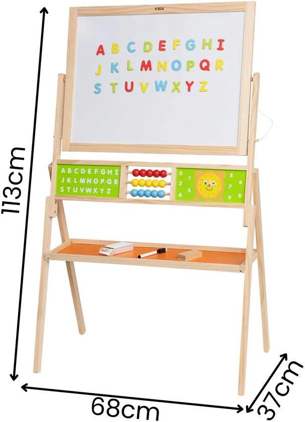 Viga Toys Didelė lavinamoji lenta VIGA 2in1 vaikams