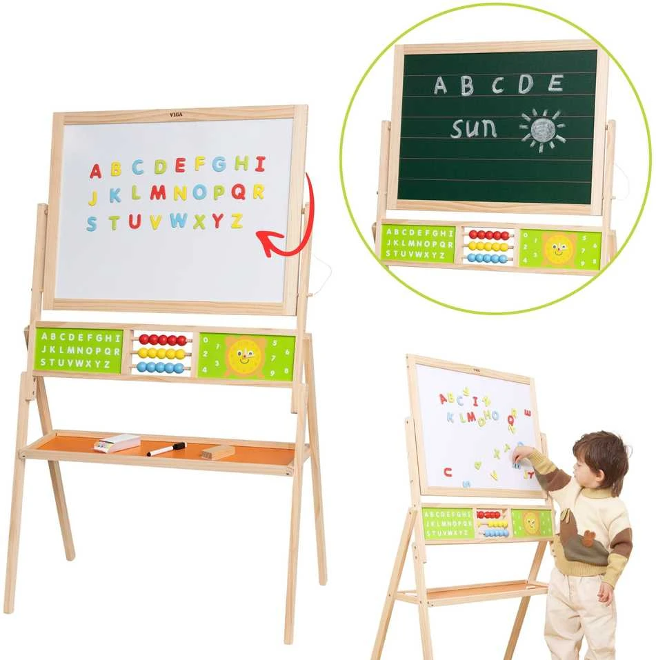 Viga Toys Didelė lavinamoji lenta VIGA 2in1 vaikams