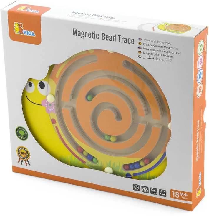 Viga Toys Viga Magnetic Maze Wooden Snail Game