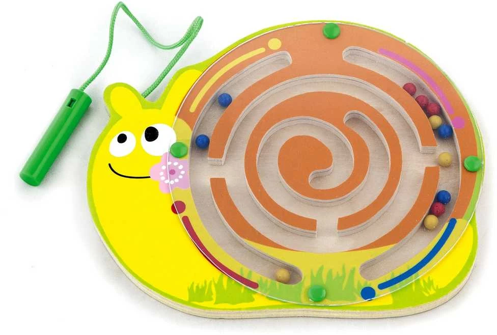 Viga Toys Viga Magnetic Maze Wooden Snail Game