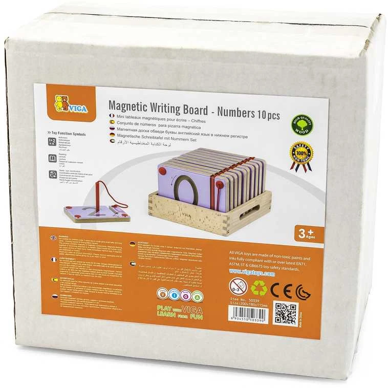 Viga Toys Mokymosi Tablėlės Su Skaičiais Montessori
