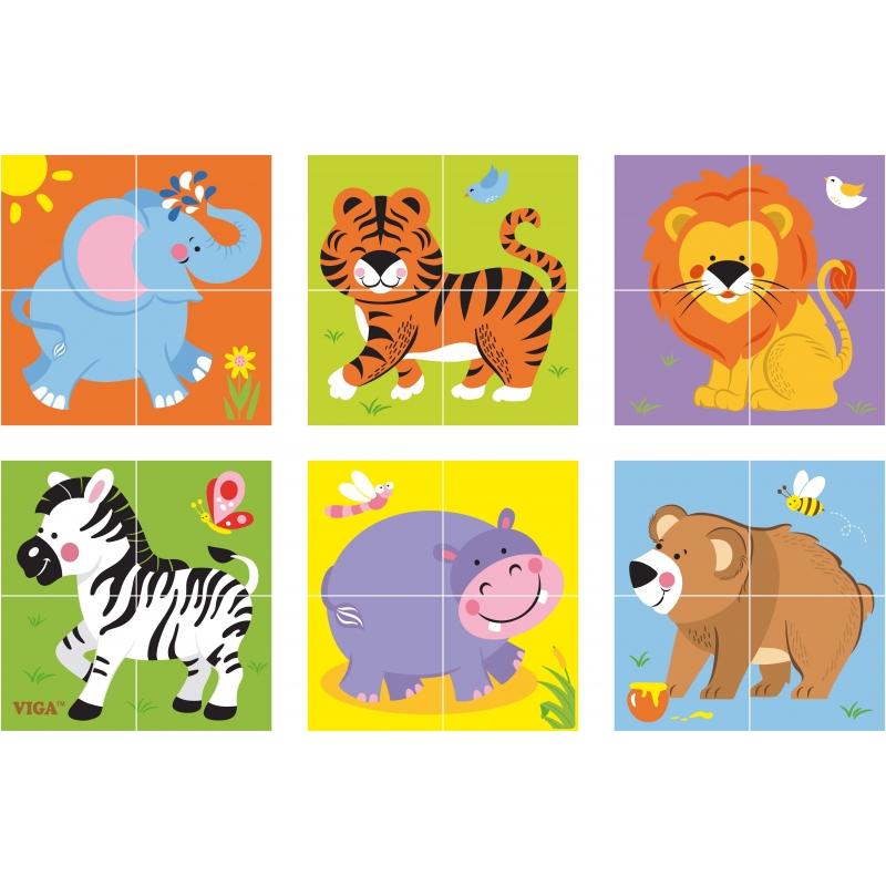 ''Zoo Puzzle Viga Toys'' medinis galvosūkis
