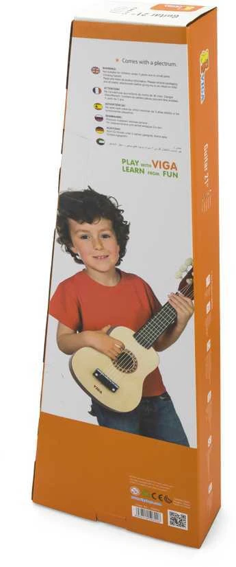 Viga Akustinė gitara vaikams 21 colio 6 stygų natūrali
