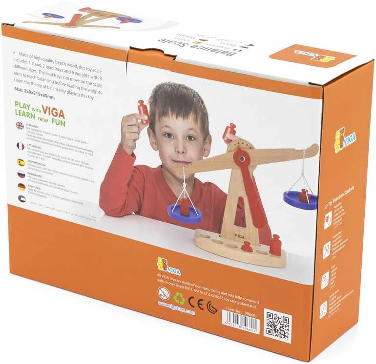 Viga Toys VIGA Wooden Balanced Shop Scale FSC Certified