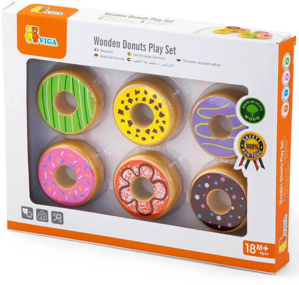 Viga medinės spurgos „Donata 6 PCS“